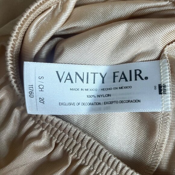 Vanity Fair Womens Skirt Slip Anti-Static Beige Size Small New - Picture 5 of 7